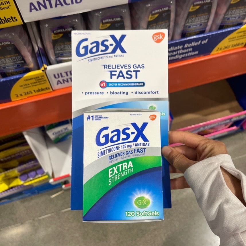 Gas-X Extra Strength缓解胃胀腹胀软胶囊